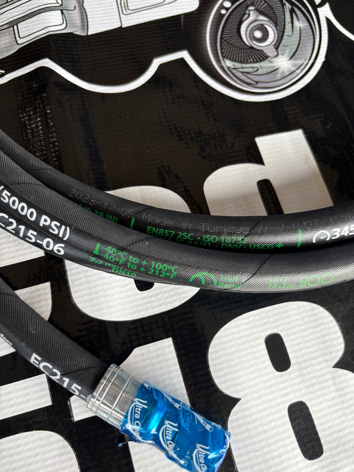 15’ #6 hose 3/8