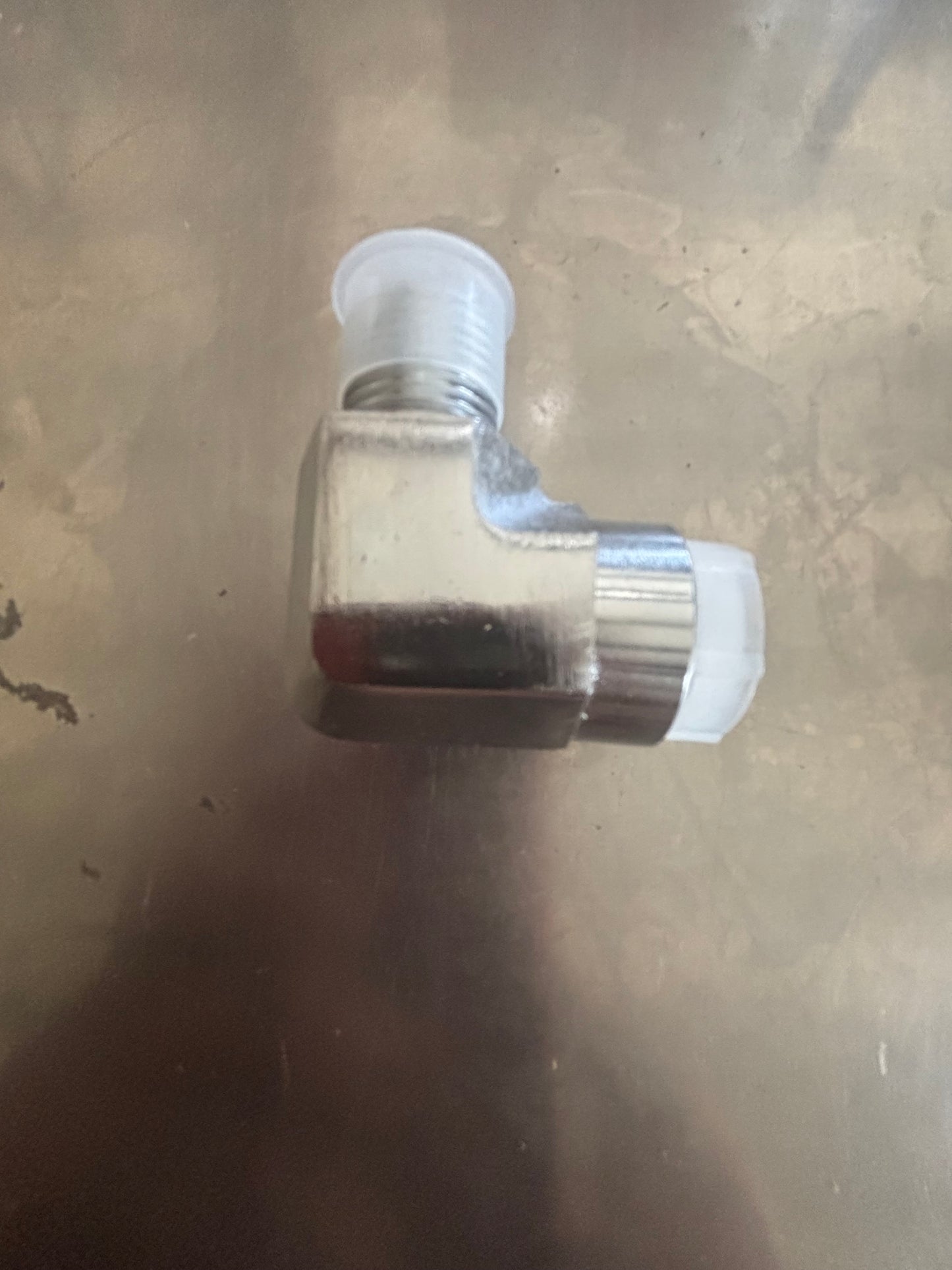 3/8m x 3/8f elbow chrome fitting