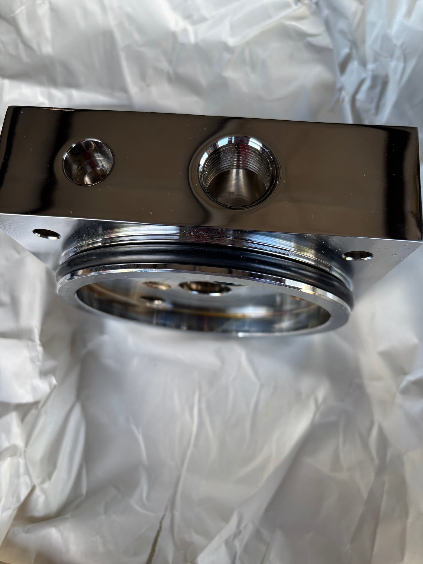 3/4” piston/bladder USA chrome block