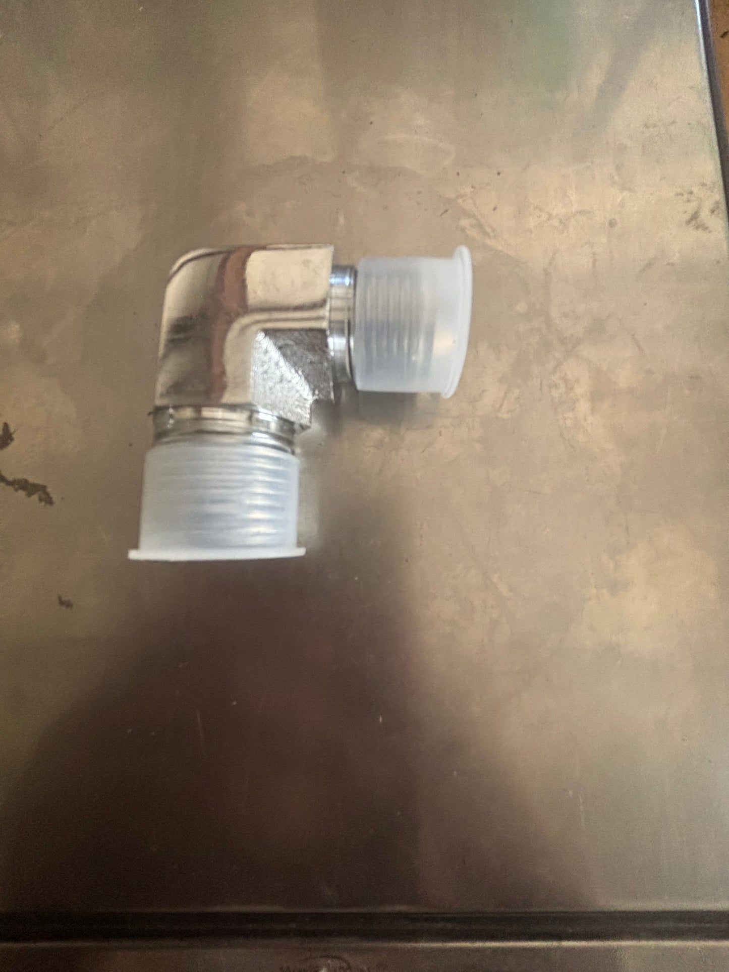 1/2x8 elbow chrome fitting