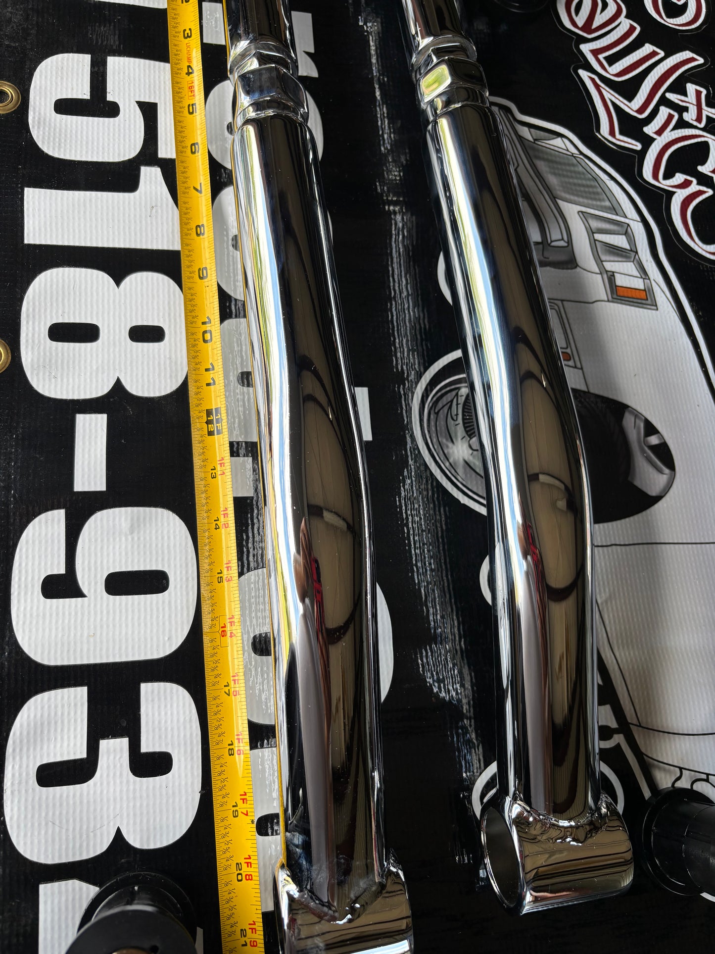 1 pr G Body Chrome adjustable lower trailing arms