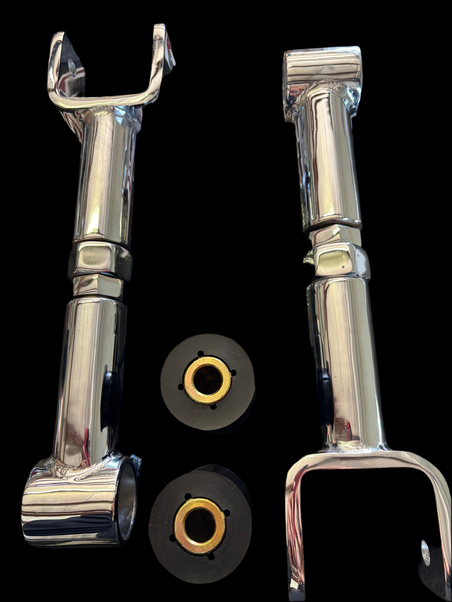 Chrome adjustable upper trailing arms