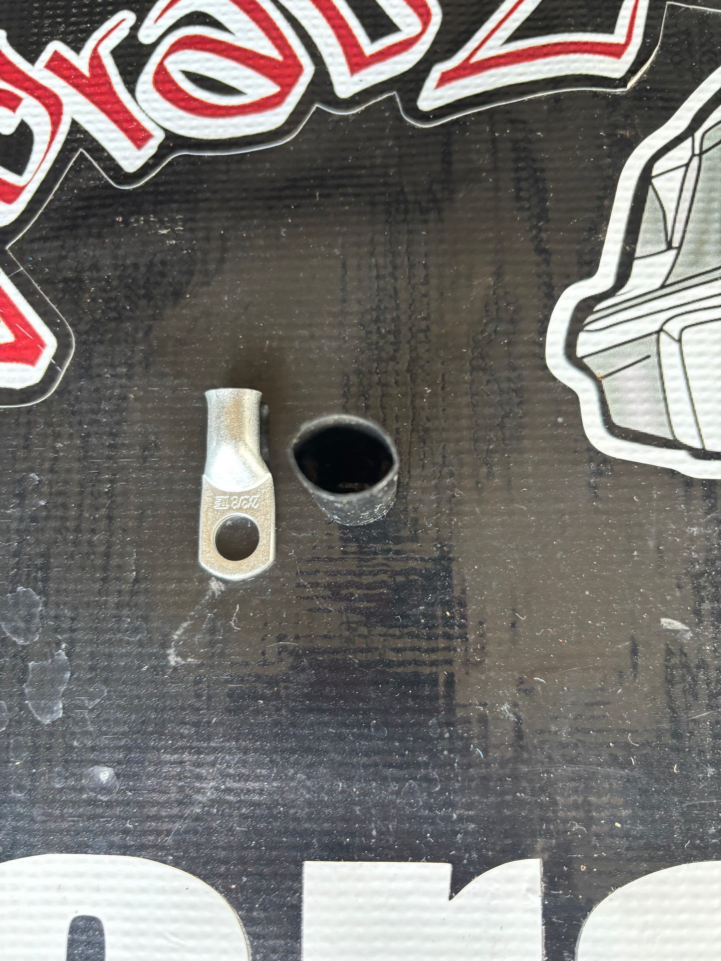 #2 guage cable end and shrink tube kit