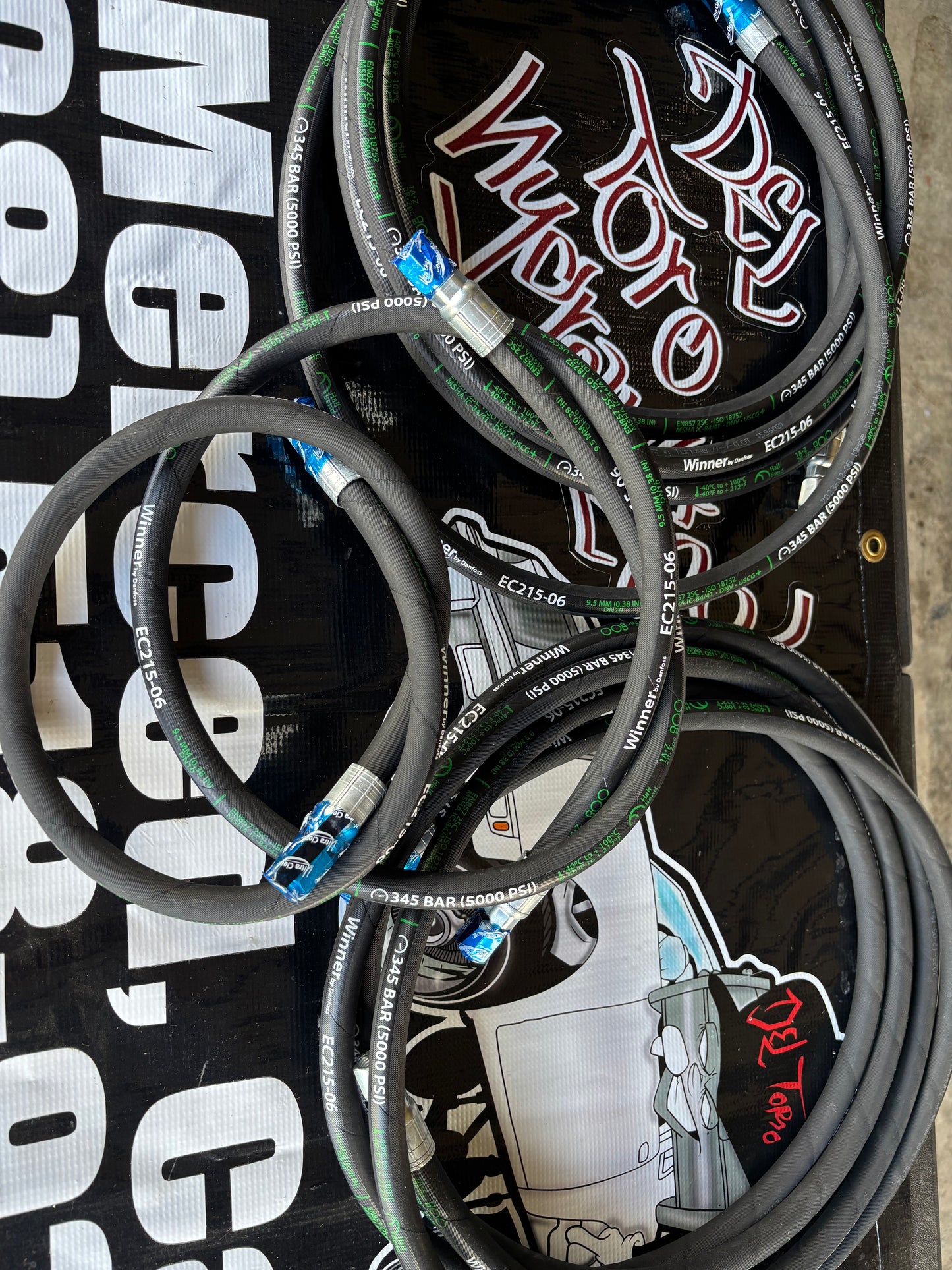 Hose kit front and rear