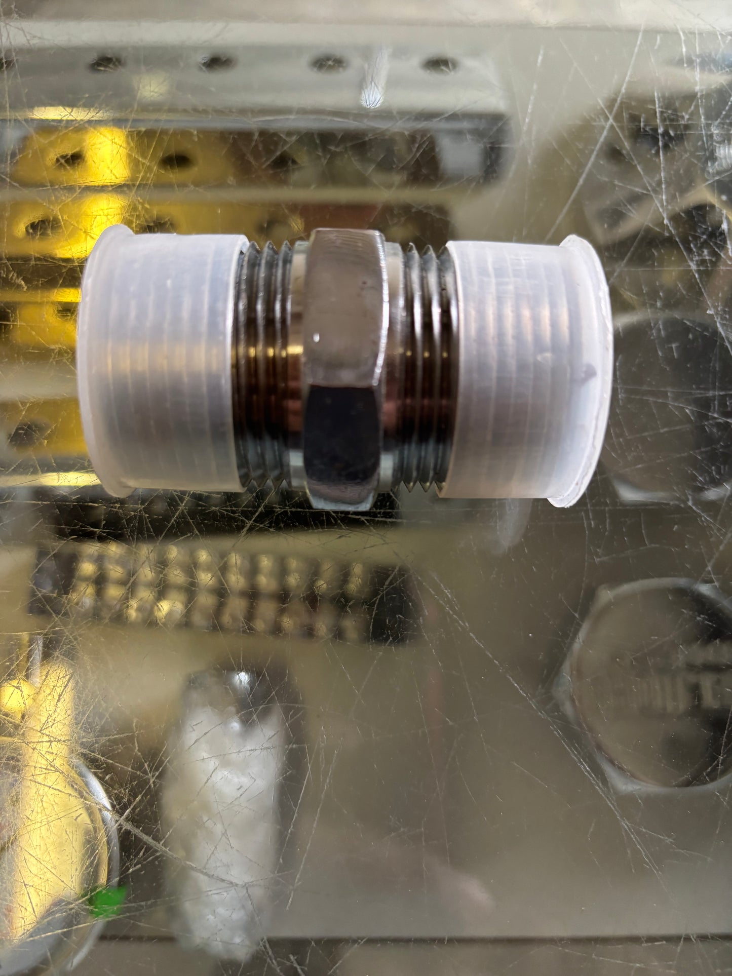 1” x 1” chrome fitting straight