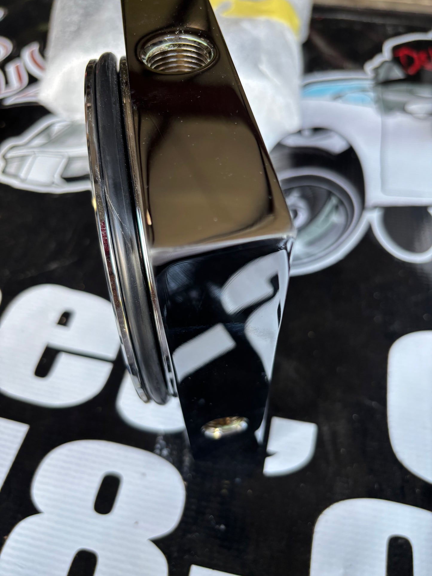 1/2” chrome USA block center port