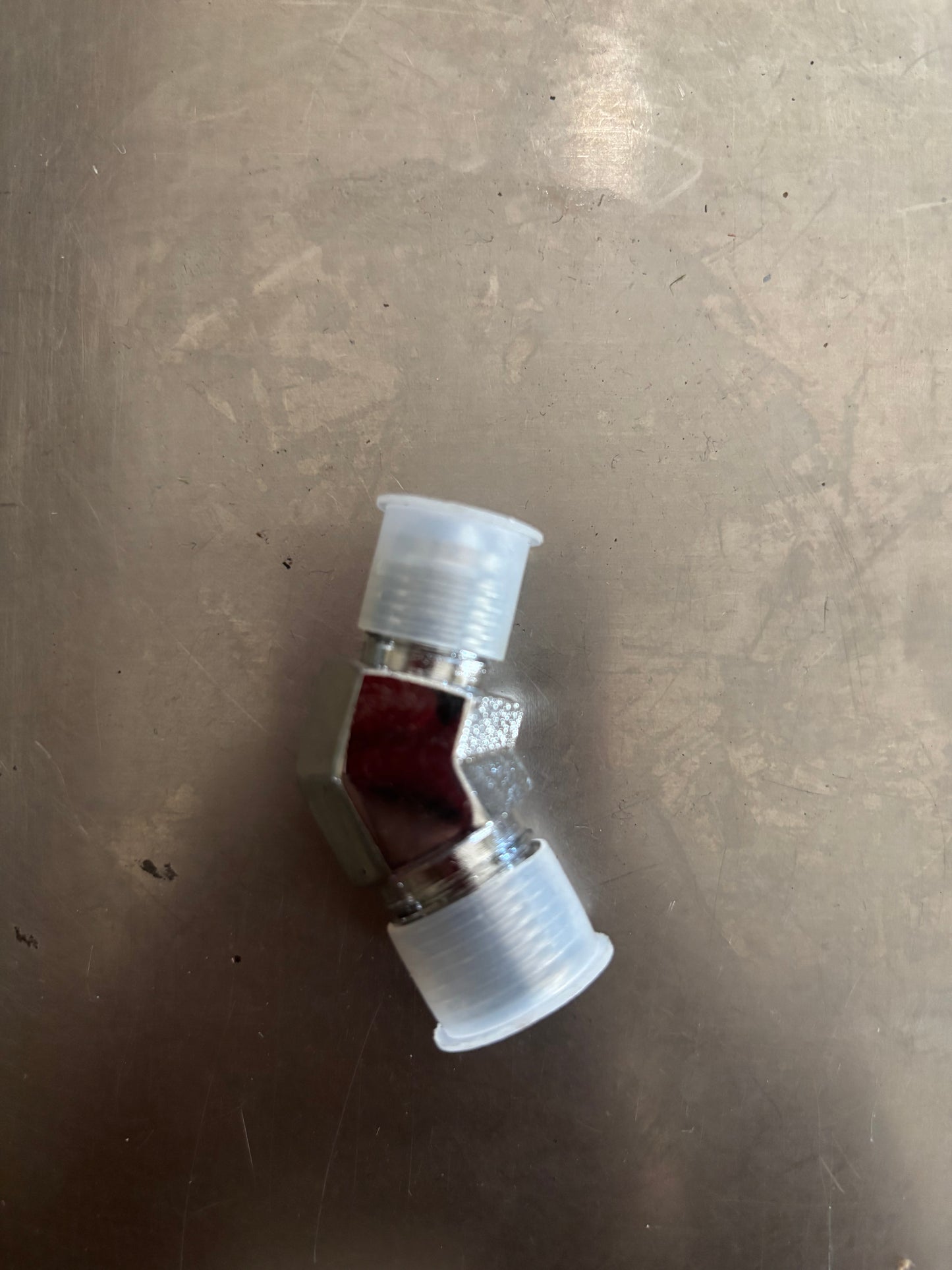 3/8x6 chrome fitting 45