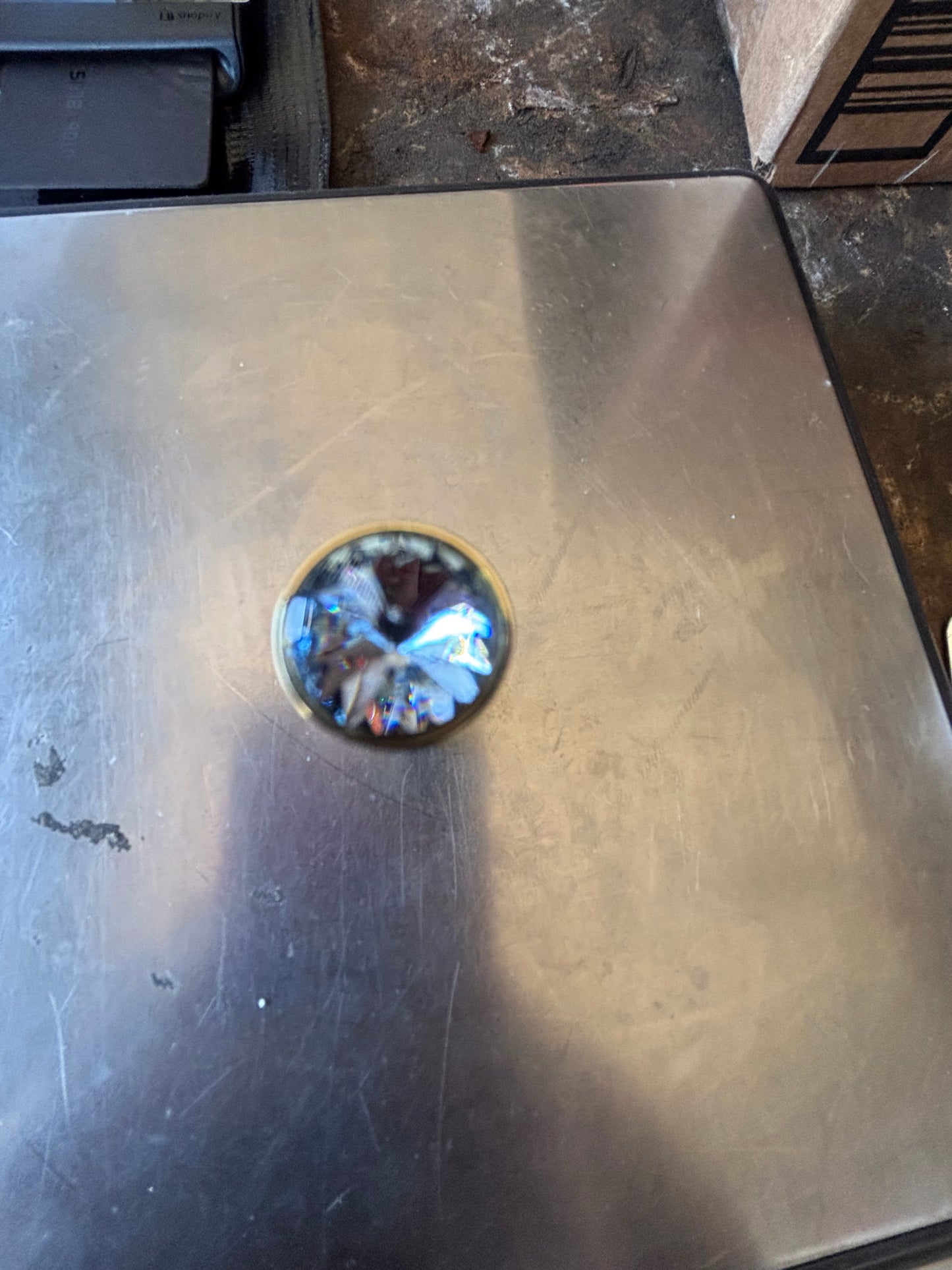 Gold switch extension clear jewel