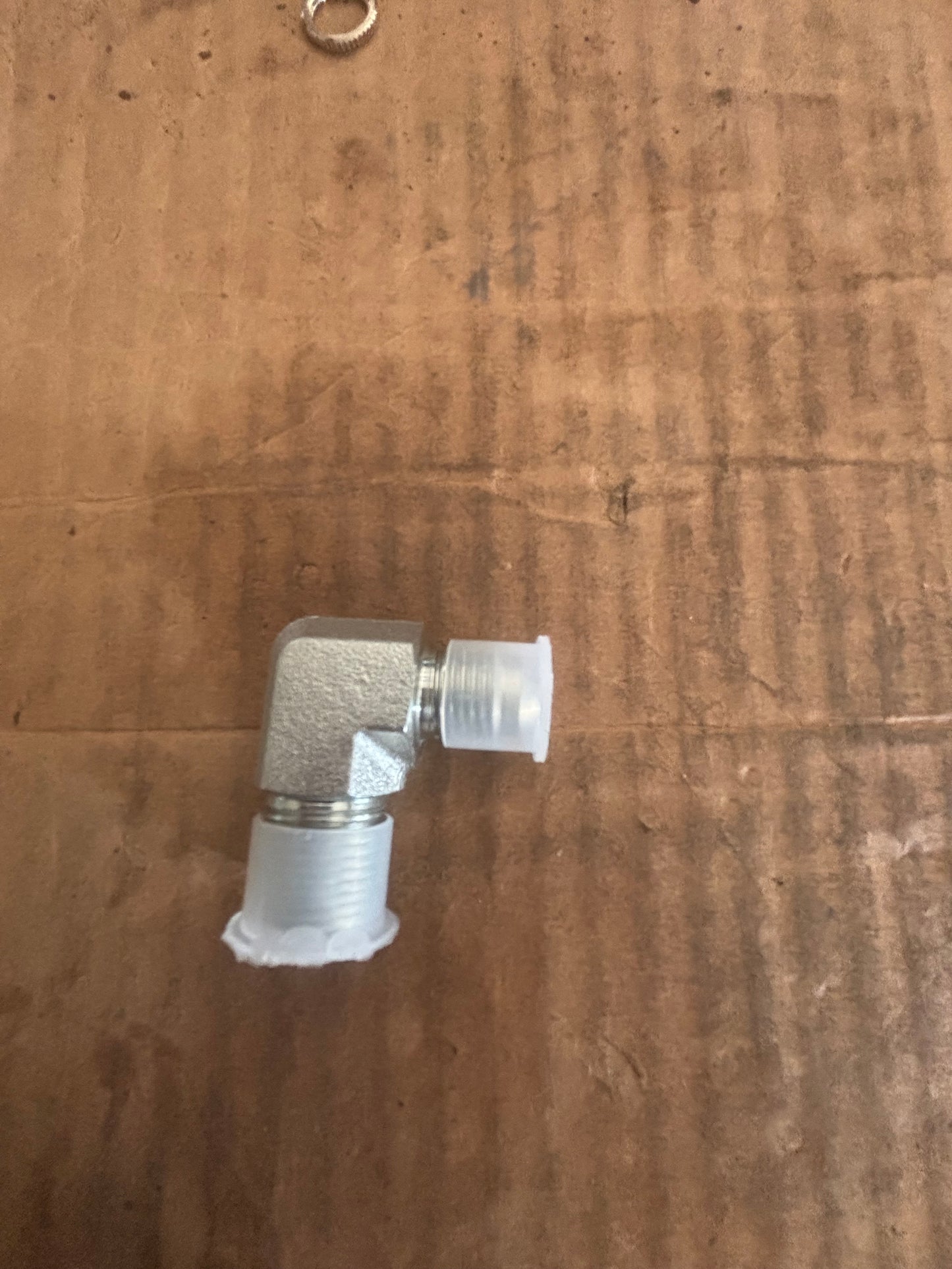 3/8x6 zinc elbow