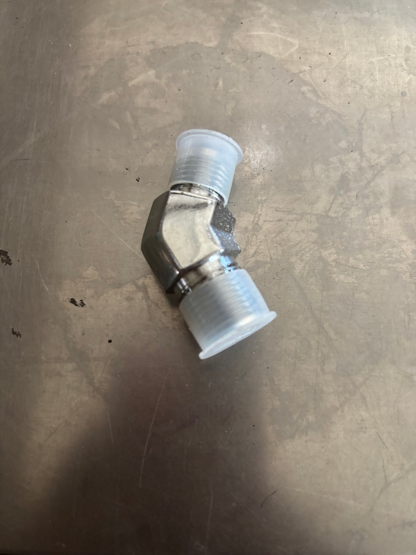 3/8x6 chrome fitting 45
