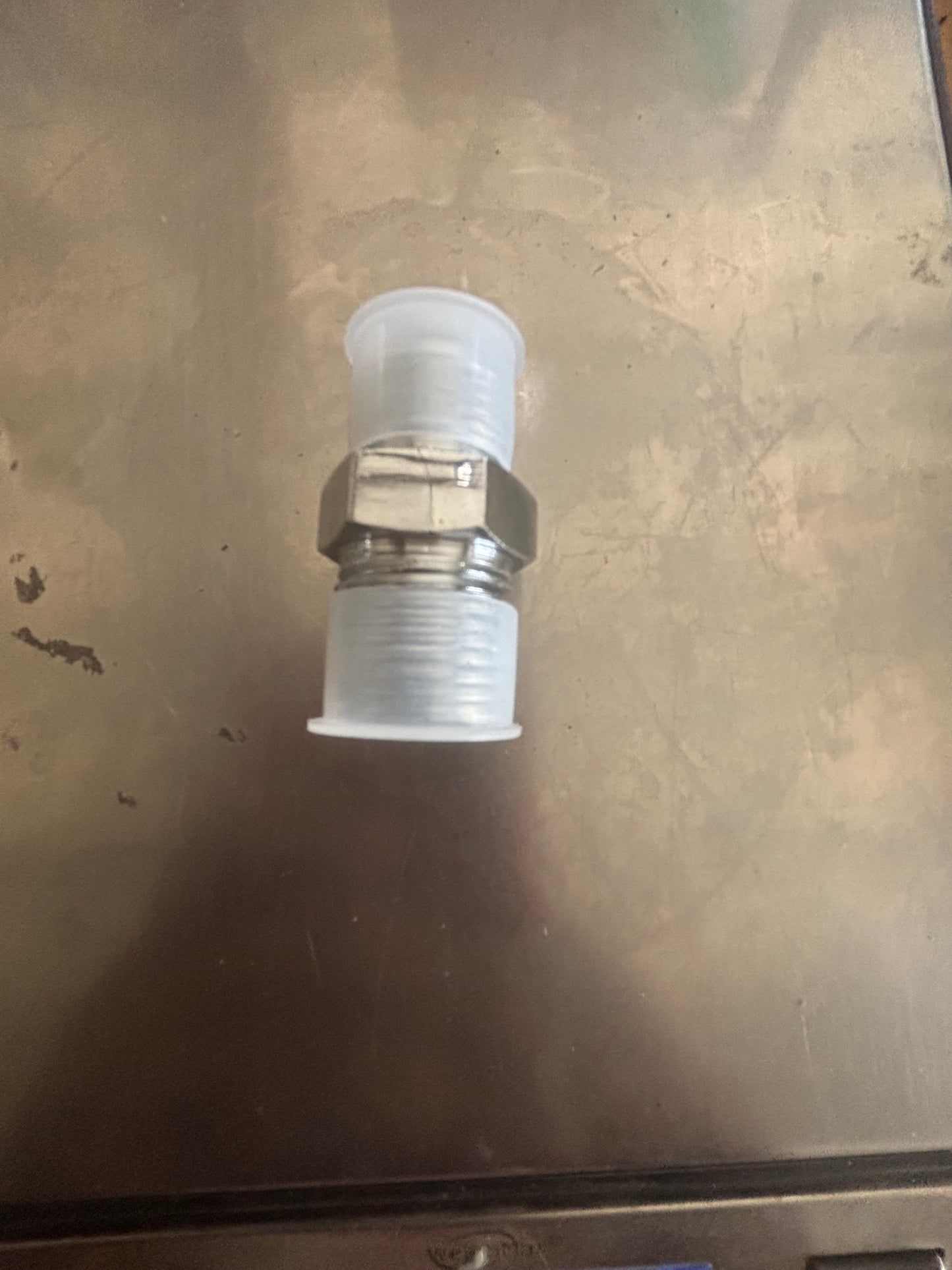 1/2x8 straight chrome fitting
