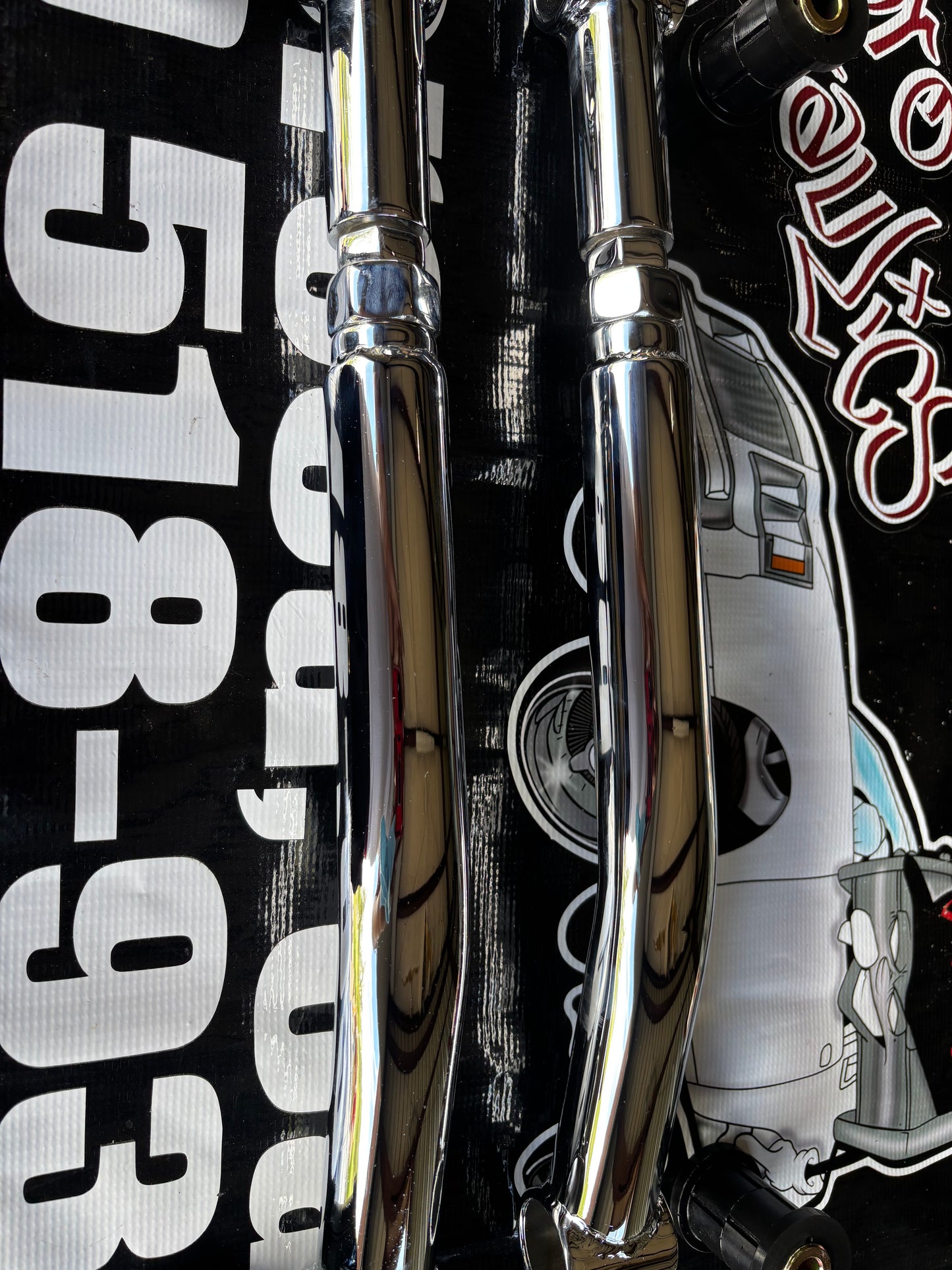 1 pr G Body Chrome adjustable lower trailing arms