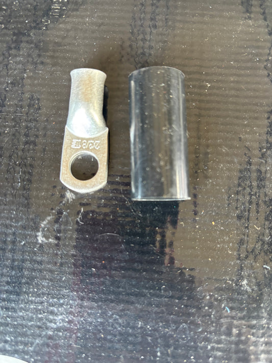 #2 guage cable end and shrink tube kit