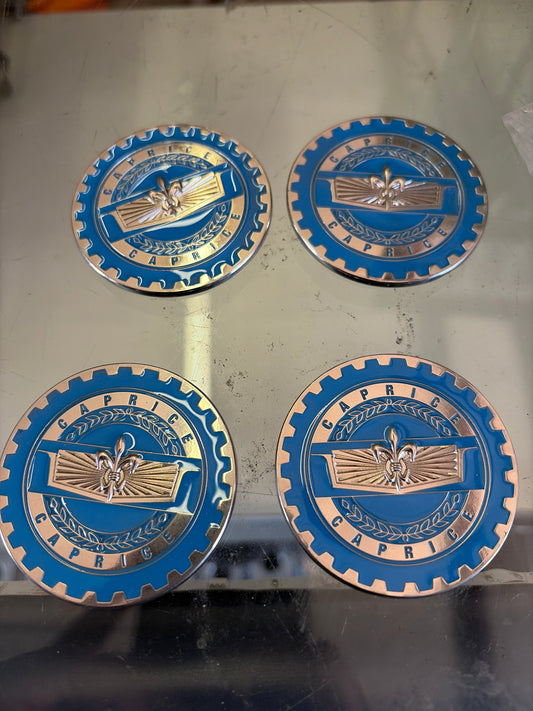 Light Blue Caprice Zenith Style Chips (Set of 4)