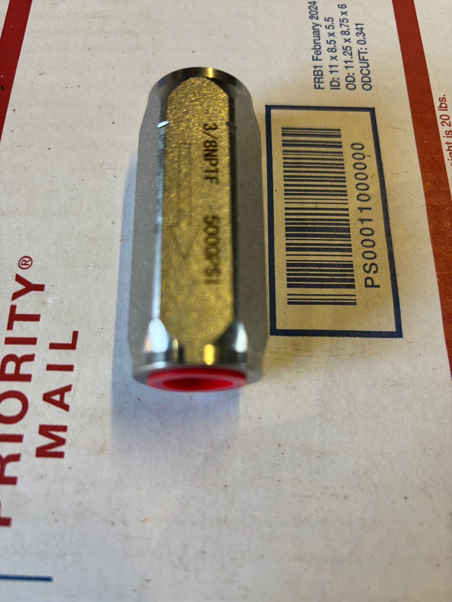 3/8 npt female check valve zinc