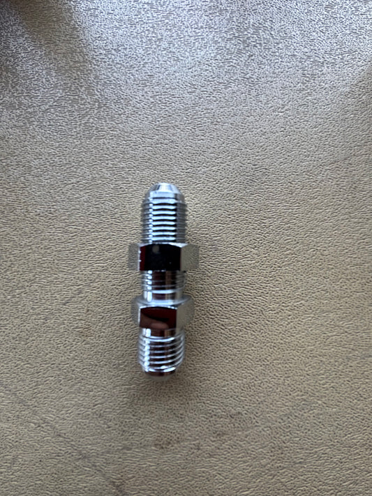 6x6 chrome bulkhead straight fitting