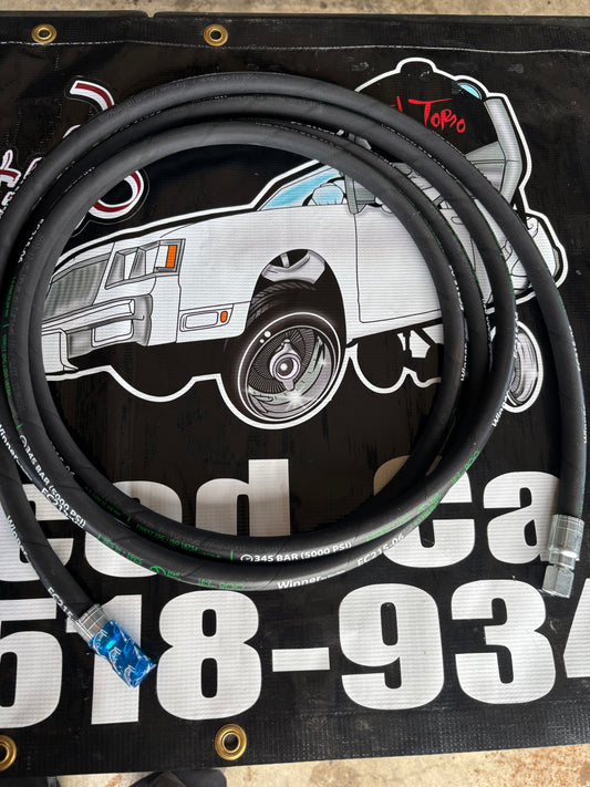 15’ #6 hose 3/8