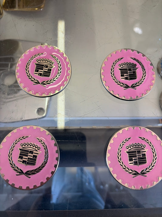 Pink Cadillac Zenith Style Metal Chip(Set of 4)
