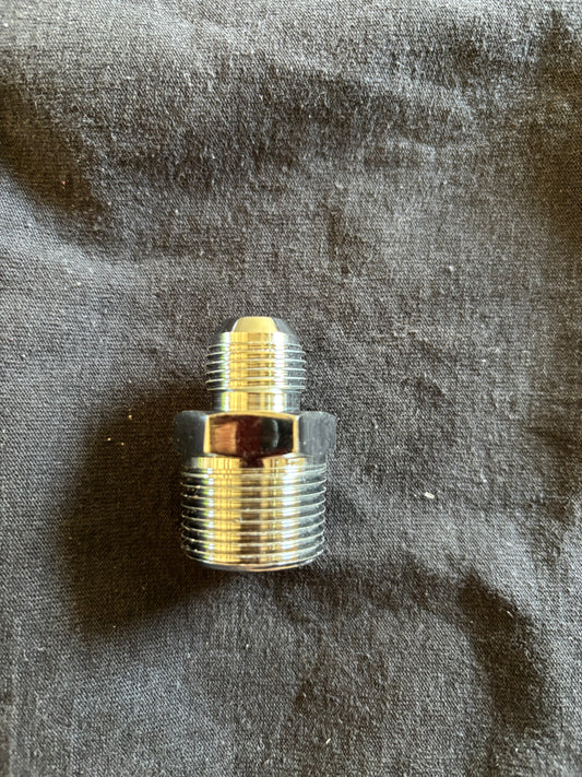 3/4x8 straight chrome fitting