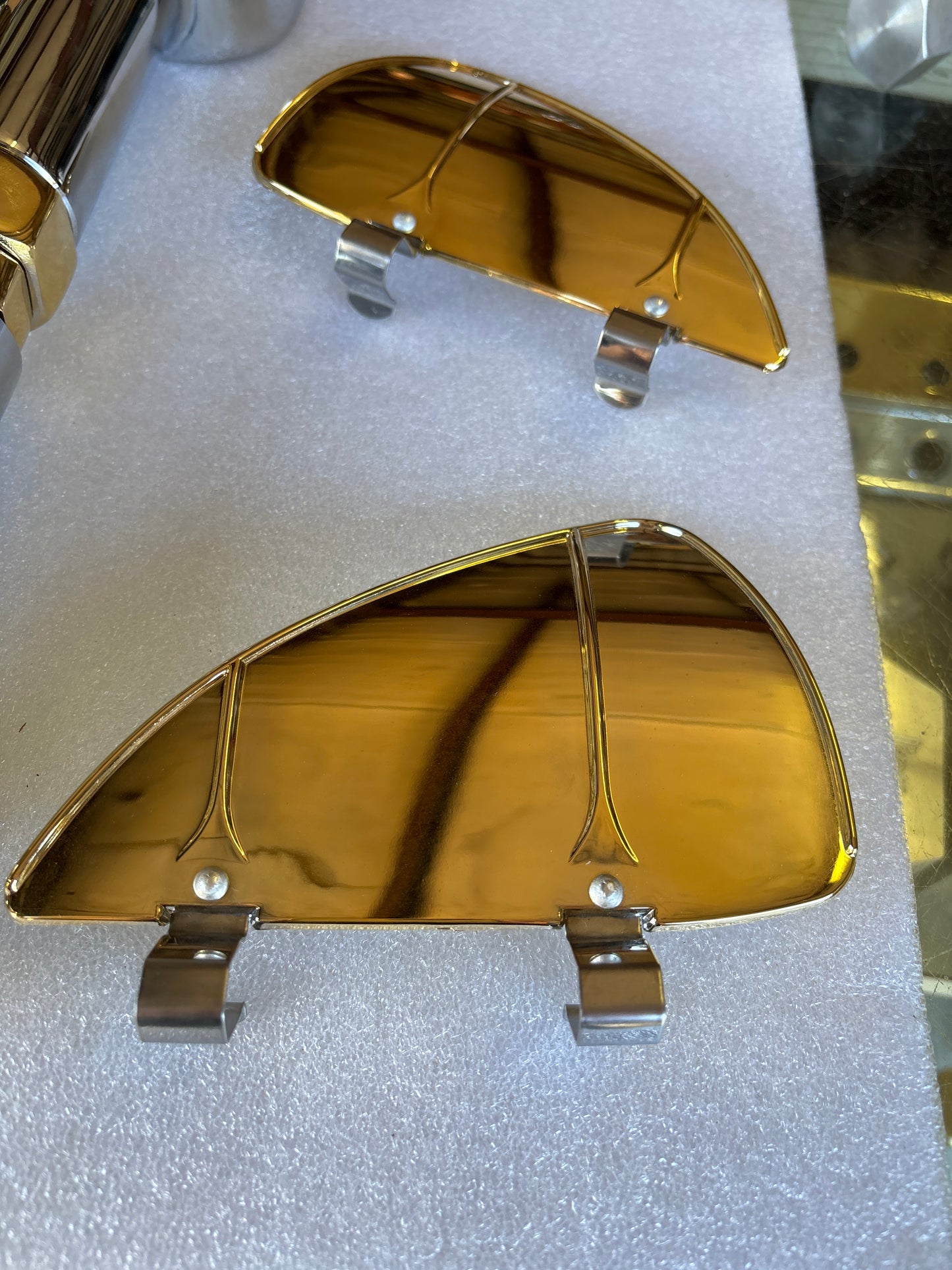 Gold Plated Window Vent Shades Impala