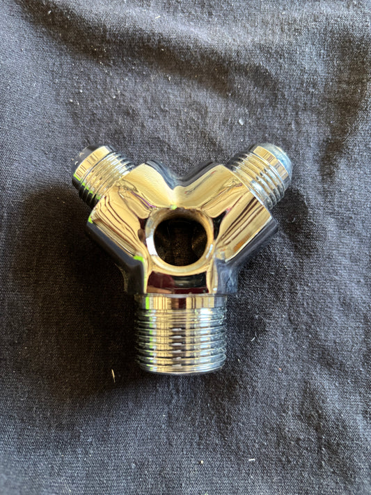 3/4m x 8 x 8 top 3/8 y fitting chrome
