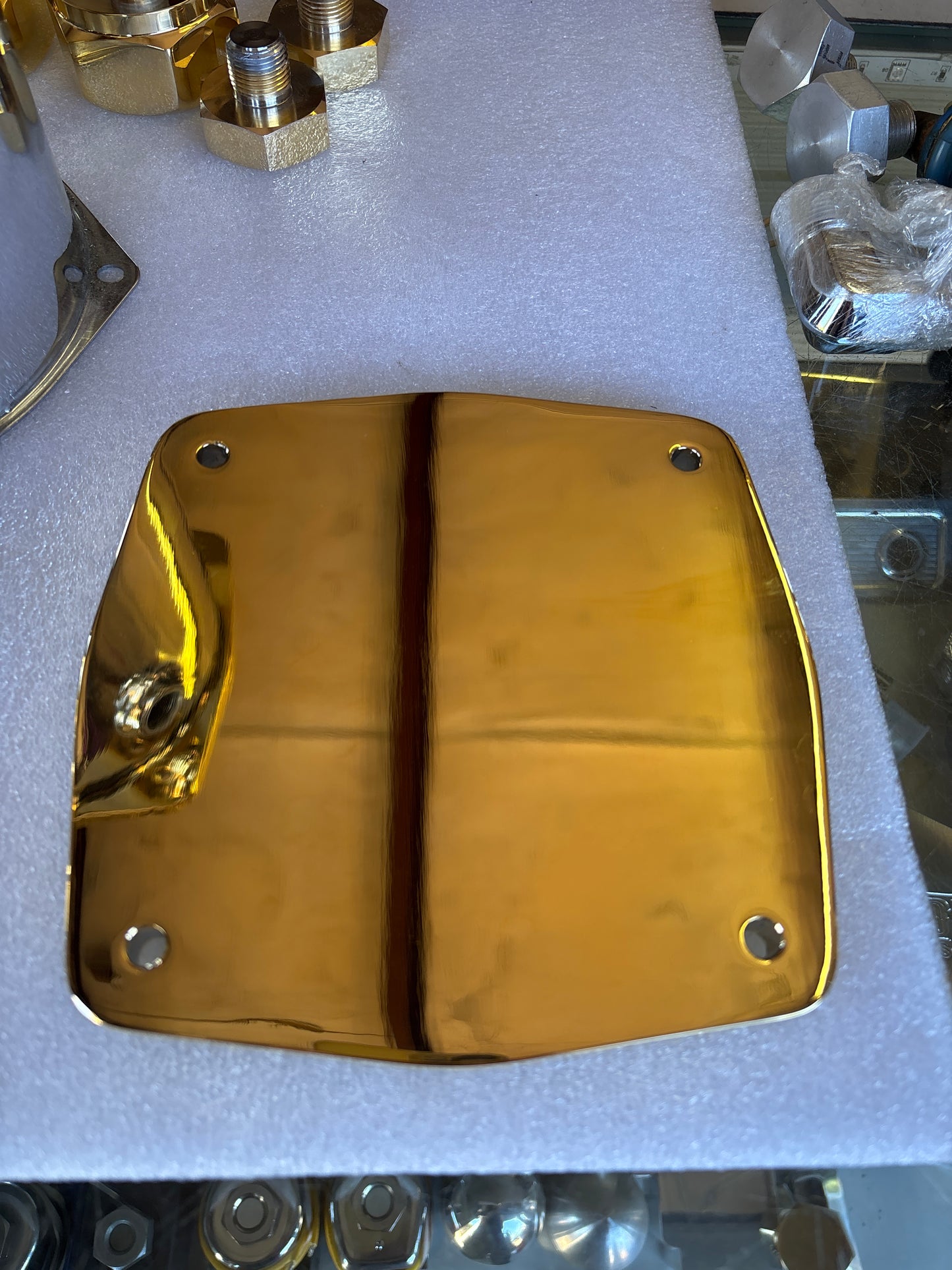 Gold-Plated Hydraulic Pump Back Plates