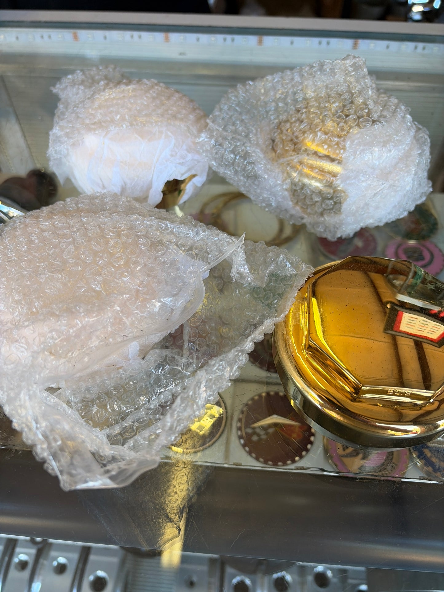 Gold plated Octagon wire wheel Knock off
