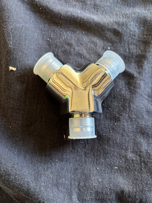 8x8x8 chrome y fitting