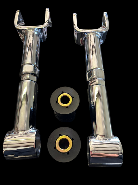 Chrome adjustable upper trailing arms