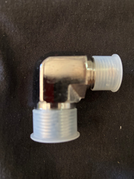 3/4 x 1/2 elbow chrome fitting