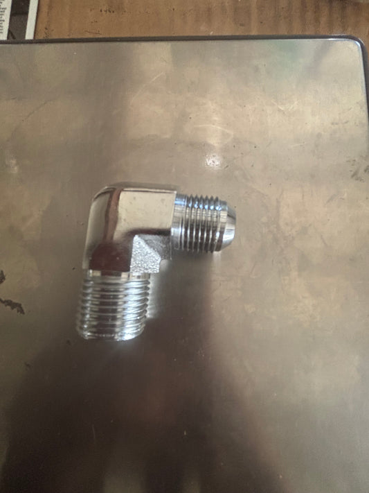1/2x8 elbow chrome fitting