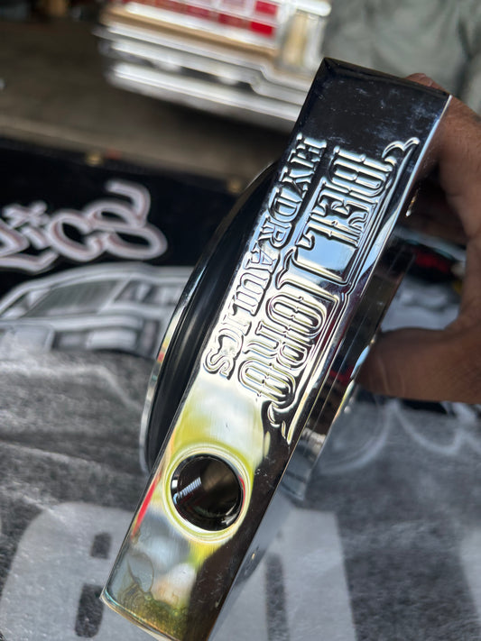 Chrome DT logo block 1/2 port