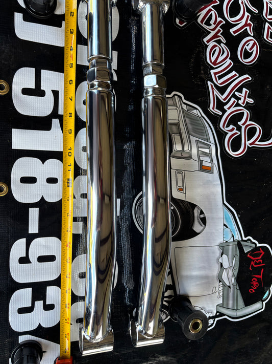 Caddy/lincoln/caprice chrome adjustable lower trailing arms