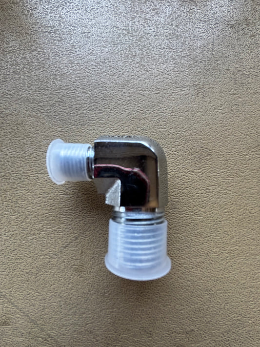 1/2x6 chrome fitting elbow