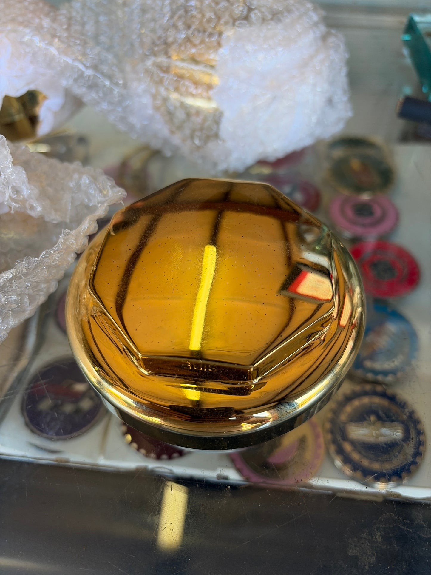 Gold plated Octagon wire wheel Knock off