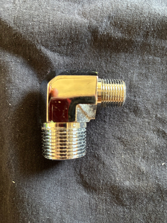 3/4x3/8 male elbow chrome fitting