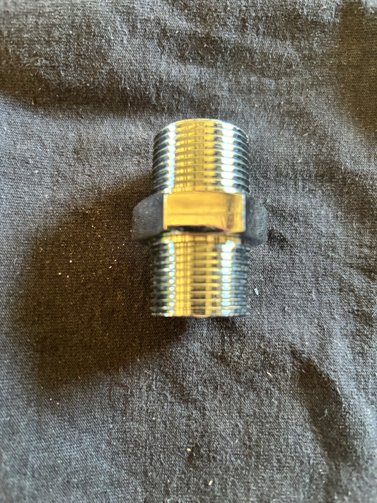 3/4 x 3/4 straight fitting chrome