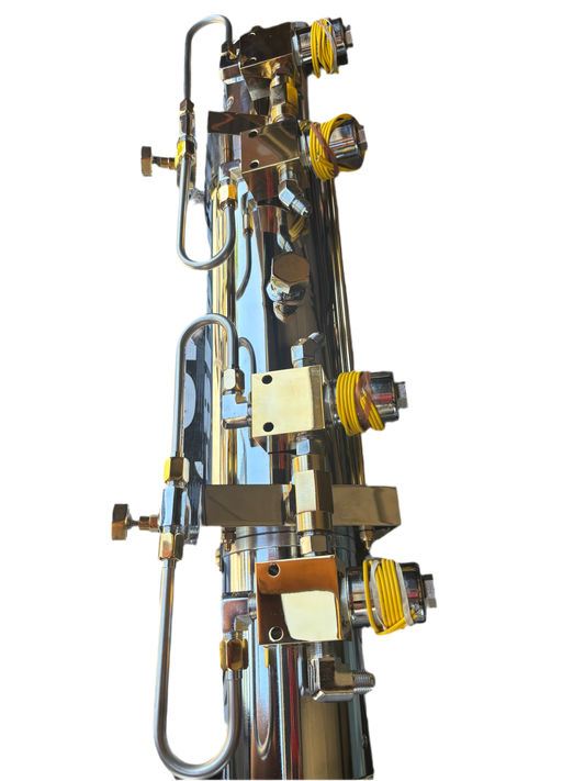 Gold and chrome whammy pump