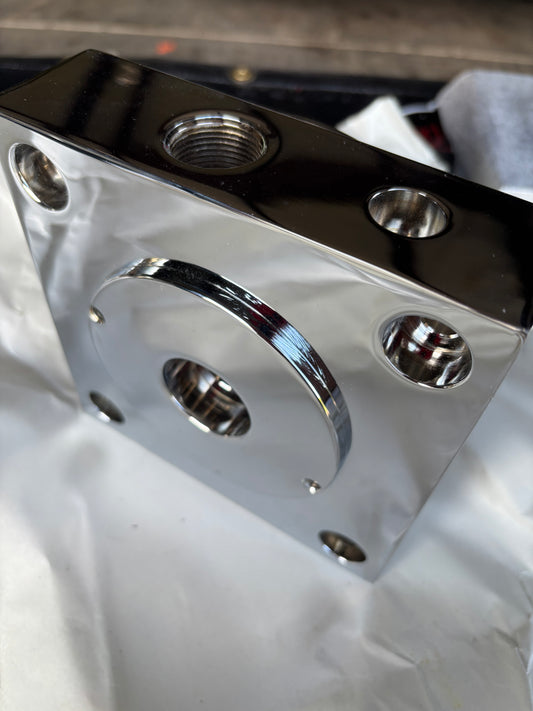 3/4” piston/bladder USA chrome block
