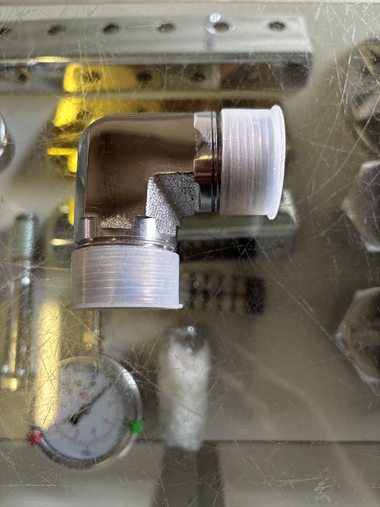 1” x 1” elbow chrome