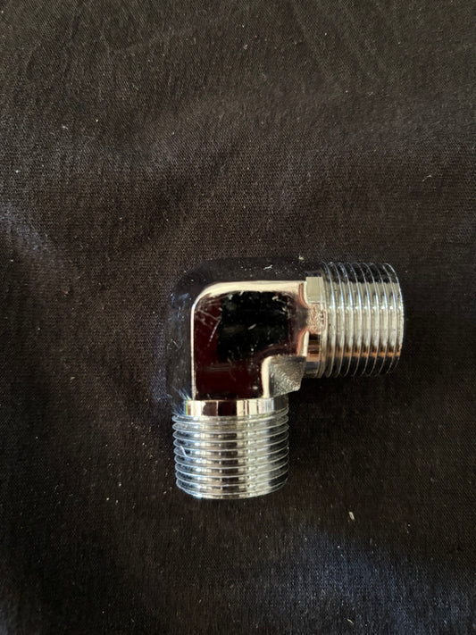 3/4 x 3/4 male chrome fitting