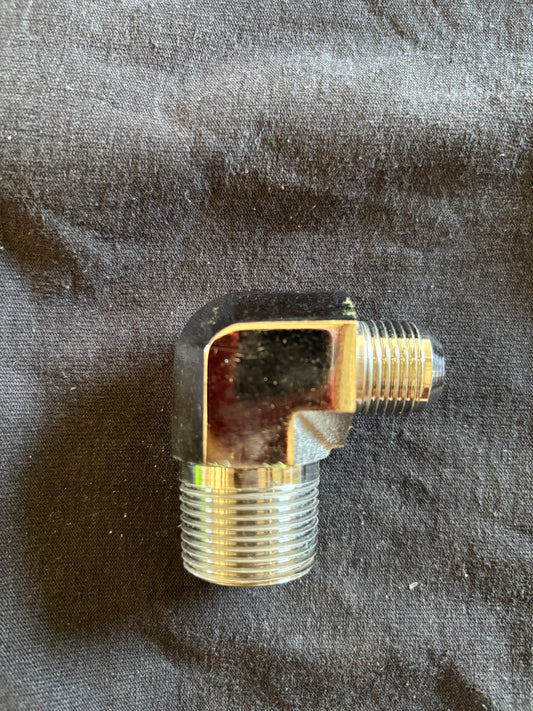 3/4x8 chrome fitting elbow