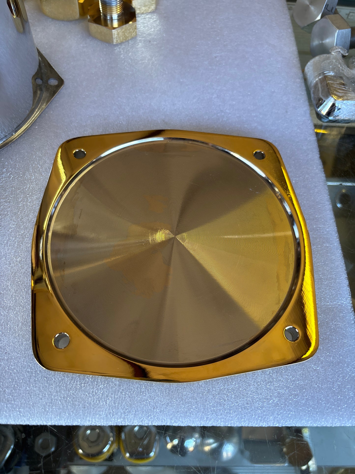 Gold-Plated Hydraulic Pump Back Plates