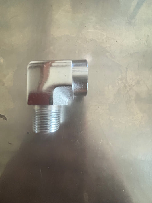 3/8m x 3/8f elbow chrome fitting