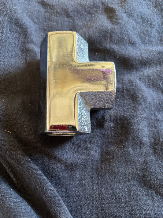 3/4 female tee chrome fitting